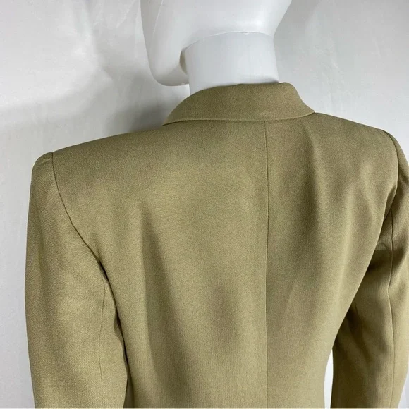 Jones New York Petite Khaki Beige Women’s Career Blazer - Picture 5 of 7